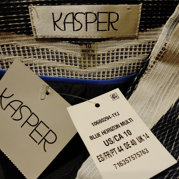 NWT Kasper open front fully lined career/special occasion jacket sz 10 - Picture 5 of 5